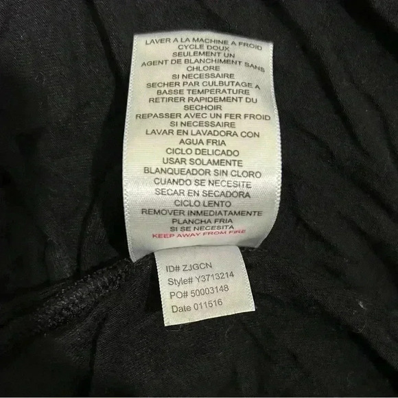 DKNY Black Longline Cardigan Sweater Wrap Tie Duster Knit Long Sleeve Size M - Picture 6 of 8